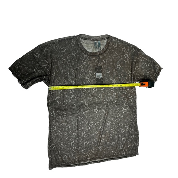 LAST CHANCE NWT One Teaspoon x Free People Mesh Sensory Star Metallic Tee s - Picture 8 of 12